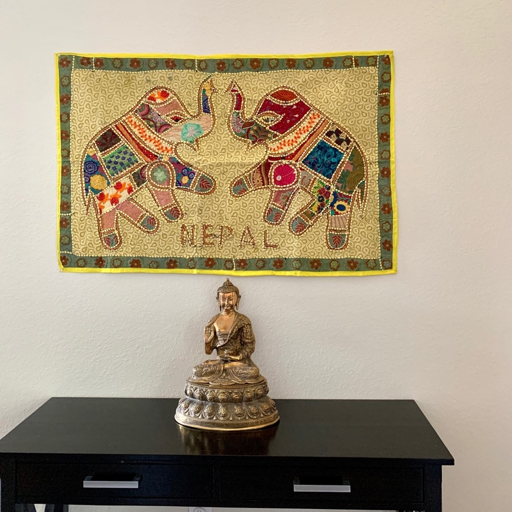 Vintage Patchwork Tapestry Wall Hanging